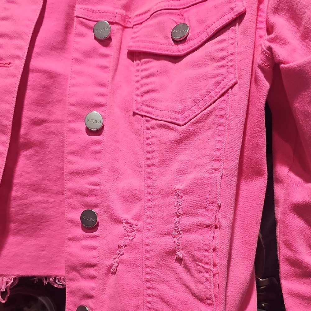 Pink Jean Jacket - Picture 5 of 6